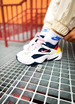 Кросівки nike m2k tekno blue force/ summit white-chrome yellow