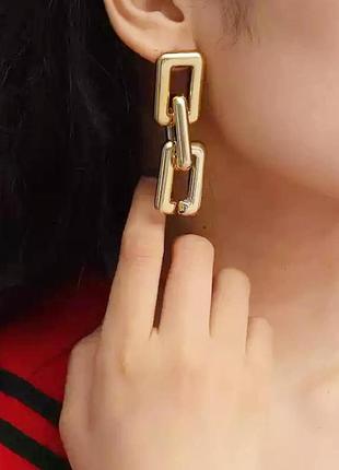 Серьги серьги цепи цепочки золотое золото