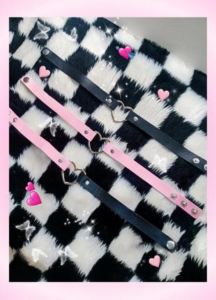 Неформальный чокер с сердечком harajuku dollskill готика аниме панк