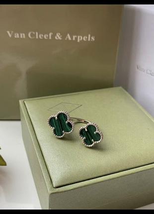 Кольцо клевер van cleef