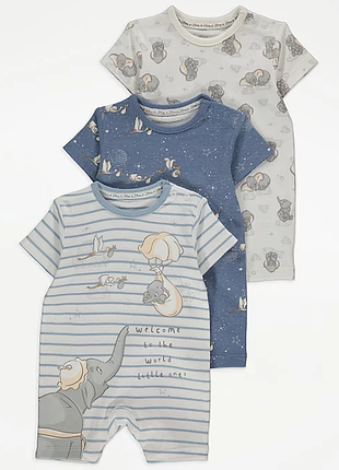 Песочники george "disney dumbo" 3-6, 6-9 мес