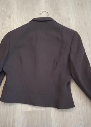 Р.12 "karen millen" короткий пиджак блейзер жакет шерсть шерстяной4 фото