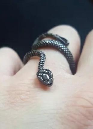Кольцо змея колечко в стиле панк рок хип хоп9 фото