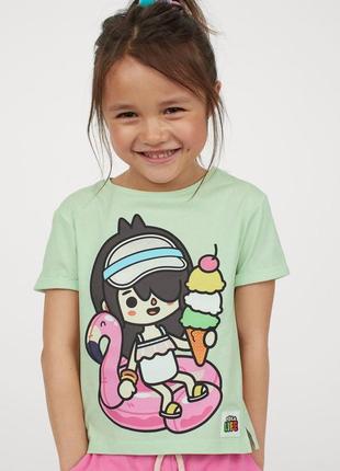 Дитяча футболка h&m & toca life на дівчинку 31001