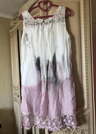 Повітряне шовкове плаття натуральний шовк шовк, мереживо, біле і рожеве6 фото
