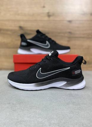 Мужские кроссовки nike air zoom black / white