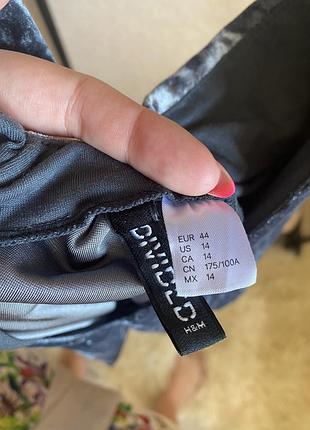 Бархатное платье 14р h&m 5