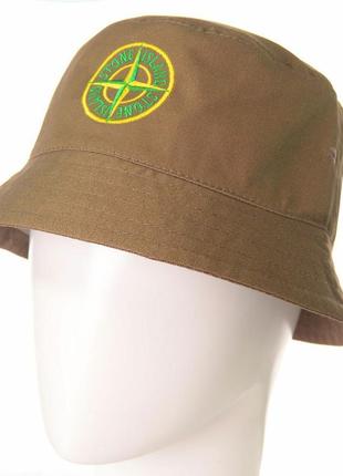 Річна панама з вишитим лого stone island стогін айленд чоловіча жіноча