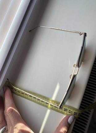 Зеркальные солнцезащитные 😎 очки квадратного фасона (большой размер)5 фото