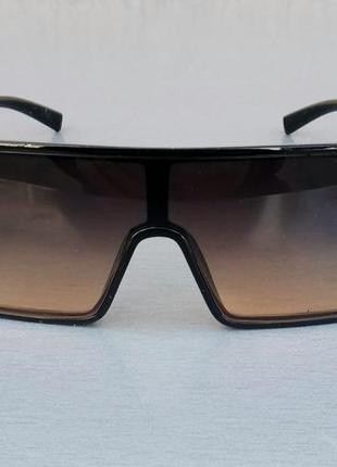 Burberry очки маска женские солнцезащитные коричневые с градиентом1 фото
