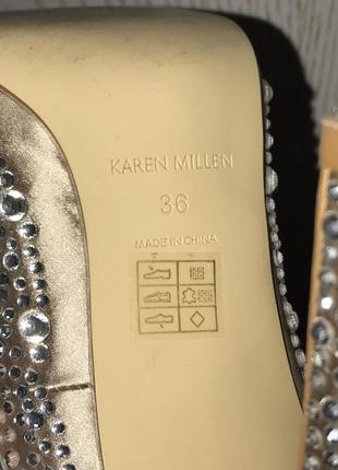 Туфли с камнями karen millen 362 фото