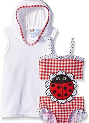 Пляжний комплект baby buns - купальник і халат - розмір 5 років