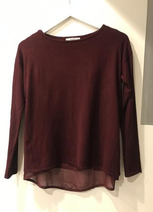 Свитер с рубашкой "обманкой"