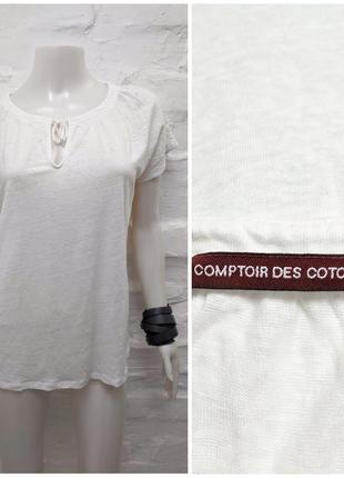 Comptoir des cotonniers лляна лаконічна футболка