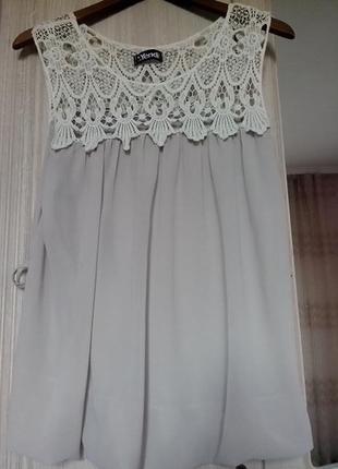 Блузочка маечка с ажуром. париж