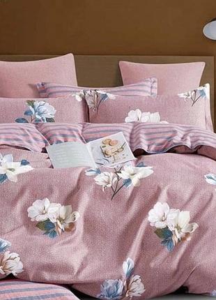 Постельное белье с простыней на резинке бязь gold