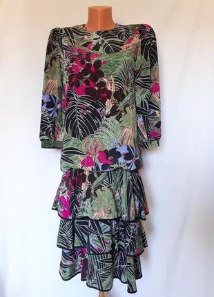 Мода 80 х! винтажное платье с 80-90 годов yessica(размер 40-42)