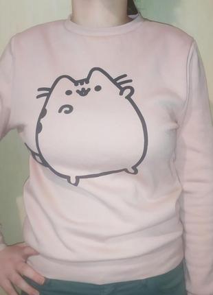 Свитшот с принтом худи пушин pusheen