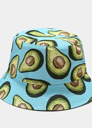Панама двостороння авокадо блакитна, унісекс