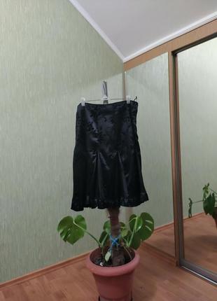 Спідниця чорна батальна