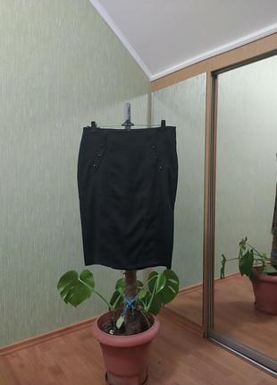 Батальная черная юбка