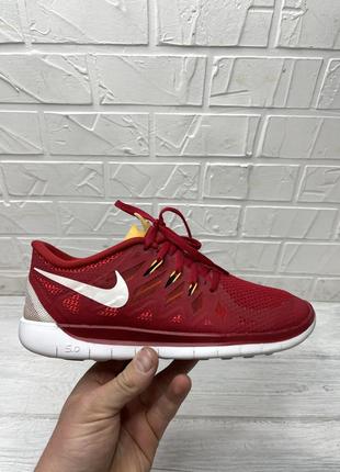 Жіночі червоні кросівки nike free run