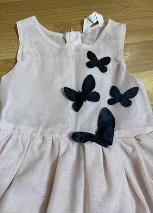 Фатиновое платье h&m на 3-4 года2 фото