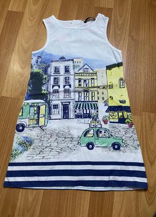 Стильное платье george на 4-5 лет