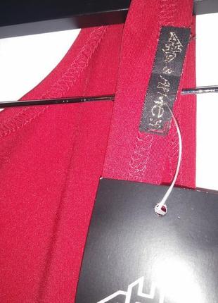 Красное шикарное платье с открытое спинкой.новое.5 фото