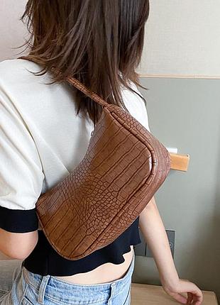 Сумочка на плечо (коричневая)