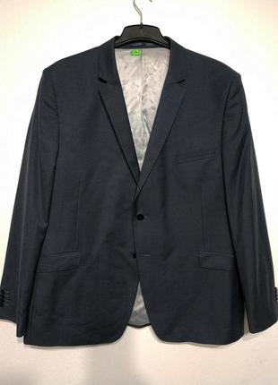 Акция 🔥1+1=3  3=4🔥 xl xxl 52 54 сост новизна шерсть пиджак черный серый zxc1 фото