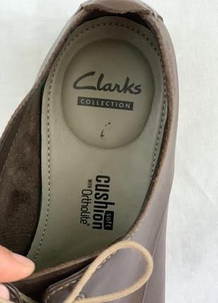 Кожаные туфли clarks стелька 28см6 фото