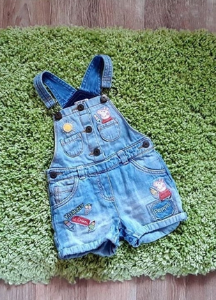 Летний джинсовый комбинезон шорты next