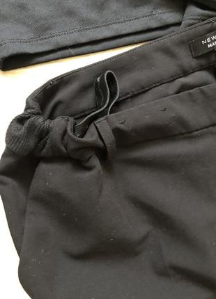 New look чёрные брюки для беременных 12 размер3 фото