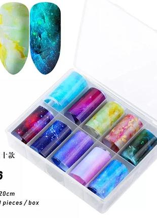 Фольга класна для нігтів манікюру дизайну гель лак фольга для нігтів манікюру дизайну