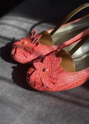 Красивые туфли балетки лодочки из натуральной кожи!3 фото