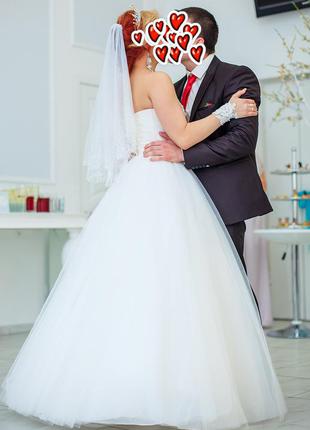 Весільна сукня айворі від салону helen's 42-444 фото
