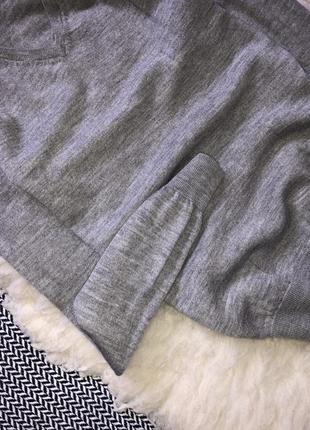 Шерстяной woolmark джемпер шерсть v-вырез кофта свитер вязаный2 фото