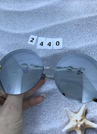 Уцінка!!!! круглі сірі сонцезахисні окуляри к. 24405 фото
