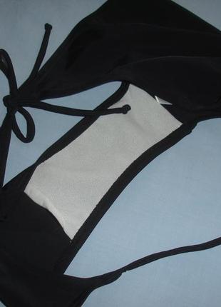 Низ от купальника женские плавки размер 48 / 14 черный бикини на завязках4 фото