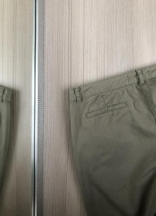 Штани  dorothy perkins брюки котон базові хакі4 фото
