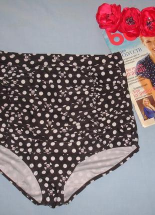 Низ от купальника женские плавки размер 50 / 16 черный высокие