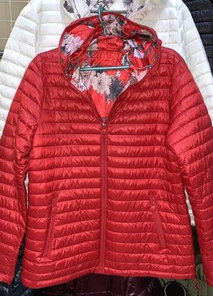 Демисезонная двухсторонняя куртка курточка женская пальто легкая италия 46-56 рр.7 фото