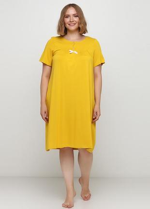 Ночная рубашка radda  желтая 7002-141 фото