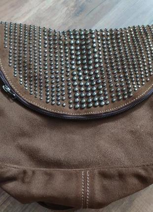 H&m сумка з натуральної замші