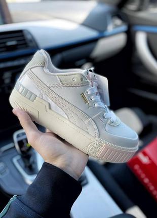 Кросівки puma cali sport mix "white-marshmallow" кросівки1 фото