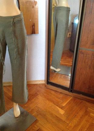 Натуральные, комфортные, свободные брюки бренда etam, р. 44-466 фото