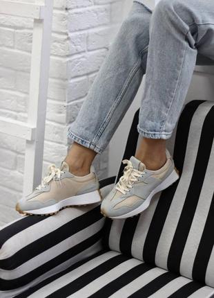 Кросівки nb 327 blue cream кроссовки7 фото