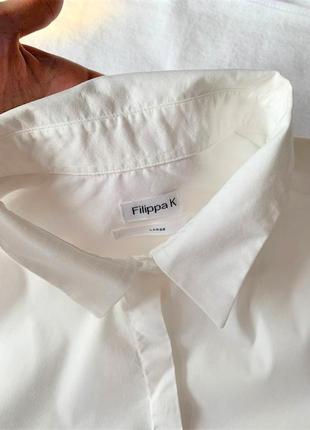 Filippa k дизайнерская женская классическая белая рубашка2 фото
