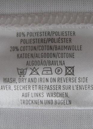 Футболка летняя с декором белая c&a 50 - 52 полиэстер хлопок b55n5 фото